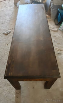Predám drevený stôl s lavicami - 2