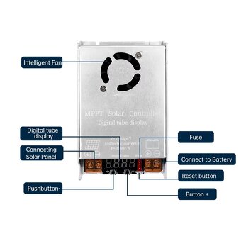 Zvyšujúci MPPT solárny regulátor 450W do 120V - 2