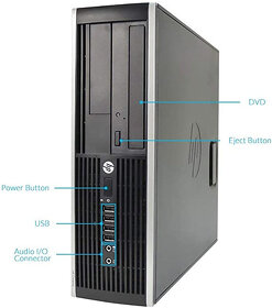 HP 6200 PRO SFF, I3-2100, 8GB RAM, 256GB SSD, DVD-R, W10 - 2