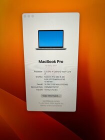 Predám Macbook Pro 15'' 2017 - 2