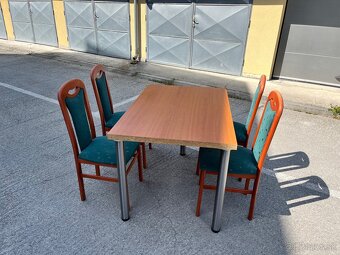 jedalensky stol+ 4ks stolicky - 2