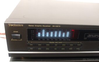 Graficky 2x7 pasmovy equalizer TECHNICS SH-GE70 vyroba Japan - 2