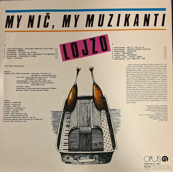 Retro gramofónová LP platňa Lojzo - My nič my muzikanti - 2