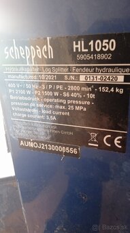 Štiepačka na drevo SCHEPPACH HL1050 - 2