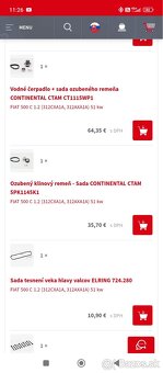 Predám nové náhradné diely na Fiat 500 1.2 - 2