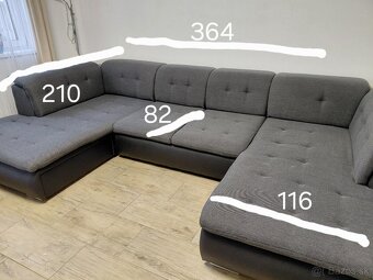 Rozkladacia sedacia súprava s úložným priestorom - 2