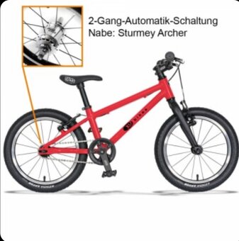 Detský bajk - KUBIKE 16L MTB 2-rýchlostný - 2
