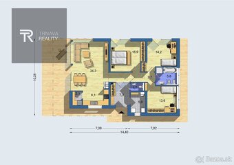 TRNAVA REALITY - moderný prízemný 4 – izbový rodinný dom vo - 2
