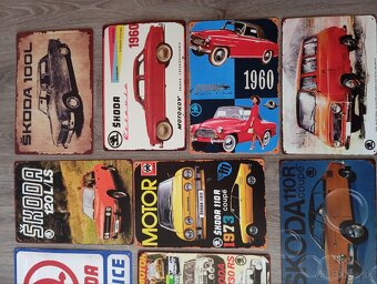 Škoda 130RS/LR, Octavia,Felicia,110R,120LS,retro tabuľky - 2