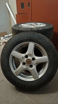 ZIMNÉ PNEU M+S 185/65 R14 PNEU VRANIK + HLINÍKOVÉ DISKY ENZO - 2