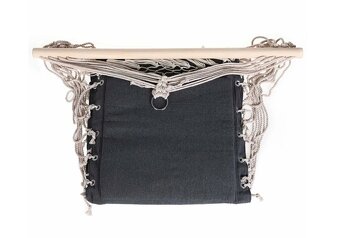 Závasné hojdacie kreslo sivé - nosnosť 150 kg - 2