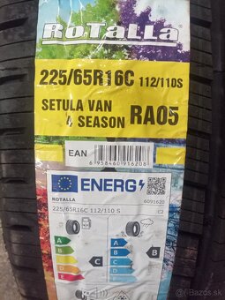 225/65 R16C celoročné na dodávku - 2