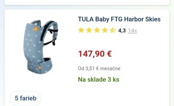 Zanovny nosič Tula do 20kg - 2