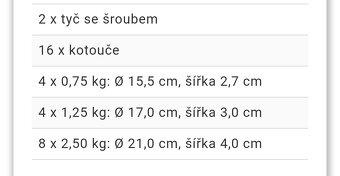 Jednoročné činky 2x15kg - 2