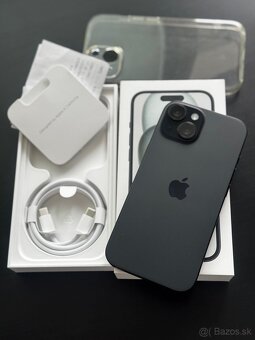 iPhone 15 128GB Black | Top stav - 2