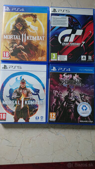 Predám Hry na PS5 a PS4 - MK1, MK11, GT7, FF Disidia NT - 2