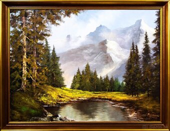 Horská krajina, Beifl , olej na plátne, 880 × 680 mm - 2
