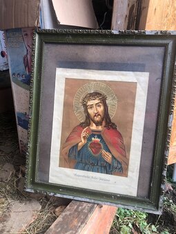 Darujem veľký zachovalý pekný kresťanský obraz - 2