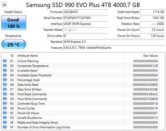 M.2 NVMe Samsung SSD 990 EVO Plus 4TB - 2