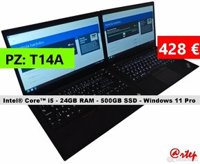 Notebook Lenovo ThinkPad - i5/24GB RAM/500GB SSD/ Win 11 Pro - 2