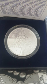 Strieborná pamätná minca 10 € Auschwitz Birkenau proof 2024 - 2