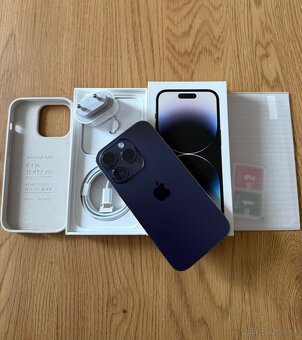 iPhone 14 Pro 128 gb Deep Purple v záruke + príslušenstvo - 2