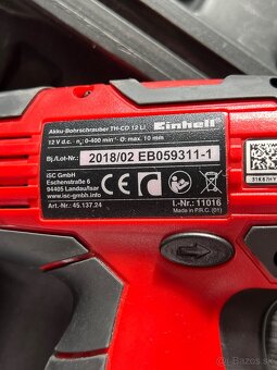 Einhell Aku vŕtací skrutkovač TH-CD 12 Li - 2