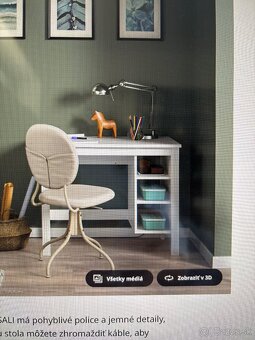 Školský písací stol BRUSALI IKEA - 2