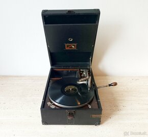 His Master’ Voice – gramofon na kliku z roku 1925, top stav - 2