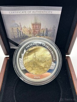 5 oz. Ag 999 Strieborná zberateľská minca – Karlov Most - 2