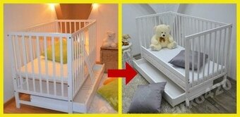 Detská postielka 2 v 1 - 2