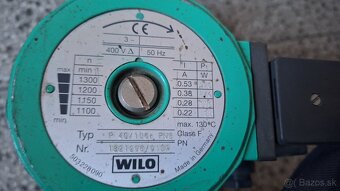Obehové čerpadlo Wilo Typ P40/100 PN6 - 2