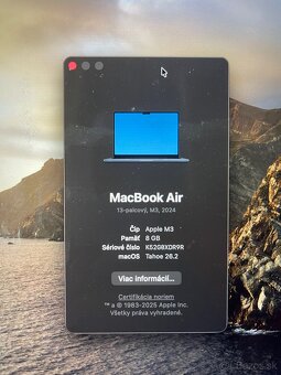 Apple Macbook Air M3 2024, Modry - 2