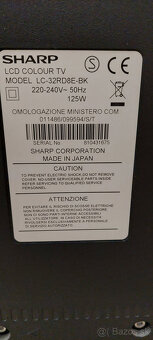 Predám TV Sharp málo používaný LCD 120 Hz - 35,- EUR - 2