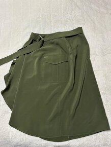 Khaki zavinovacia kapsáčová sukňa zn. LIU JO originál - 2
