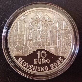 10 EUR Hronský Beňadik - Benediktínske opátstvo 2025 - PROOF - 2