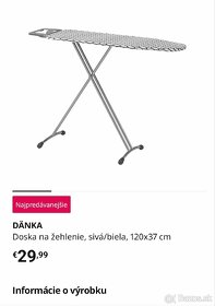 Ikea Dänka žehliaca doska - 2