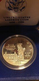 Statue of Liberty Silver Dollar Proof 1986s Strieborná proof - 2