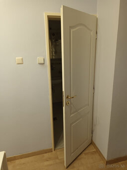 2x drevené interiérové dvere biele - 2