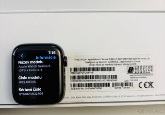 Apple Watch Series 6 (GPS + Cellular) Black Stainless Steel - 2