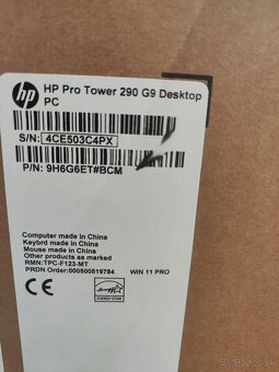 HP pro tower 290 g9 - 2