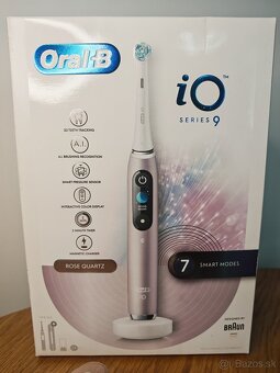 Nová sonická kefka Oral B iO Series 9 Rose Quartz +4 hlavice - 2