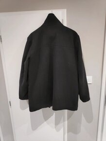 Čierny elegantný kabát - 2