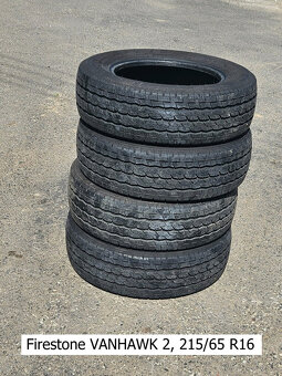 4ks Letné pneu Firestone VANHAWK 2, rozmer 215/65 R16 - 2