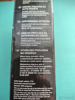 Výhrevná podložka do auta ULTIMATE SPEED - nová, nepoužitá - 2