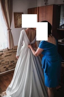 Predám LUXUSNE svadobné šaty, 1x oblečené 1/3 ceny - 2