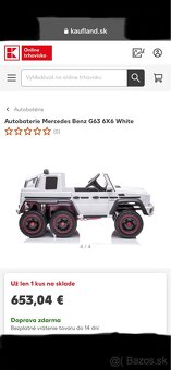 Detské autíčko 6x6 Mercedes G - 2