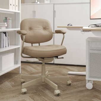 IKEA ALEFJALL Kancelárska stolička, Grann béžová - 2