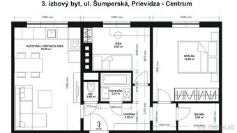 Prenájom 3 izb.byt II KOPLETNÁ NOVÁ REKONŠTRUKCIA - 2
