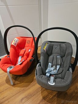 Cybex Cloud vajicka cervene a sede - 2
